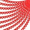 Tlswshsy 10Pcs Valentines Day Heart Garland Banner, 100Ft Pre-Strung Red Heart Paper Garland, Heart Shape Hanging Paper Decoration for Valentines Engagement Wedding Party Anniversary Birthday Supply